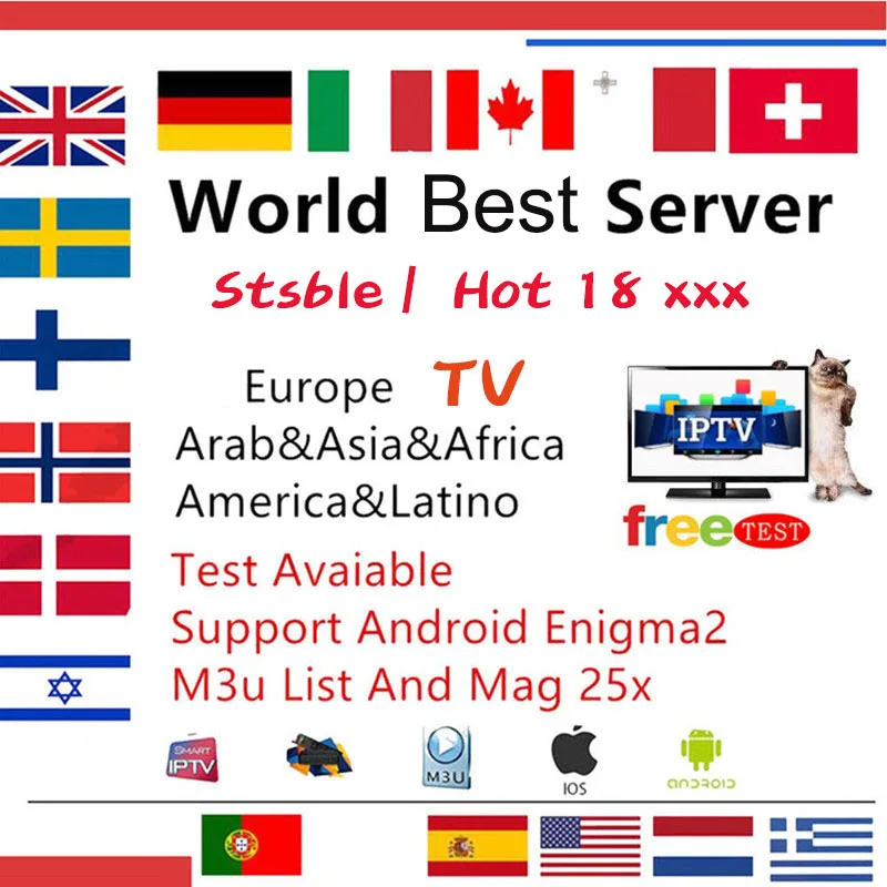 Global M3U TV free HD лучшее для Tv Box Ssmartt Android Pc m3u Europe Asian Africa hot club xxx|ТВ-приставки и