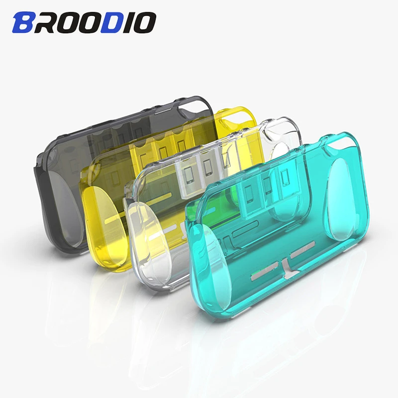 

Soft Silicone Switch Case Protector for Nintend Lite Colorful Clear Handle Game Card TPU Protective Shell for Nintendo NS Lite