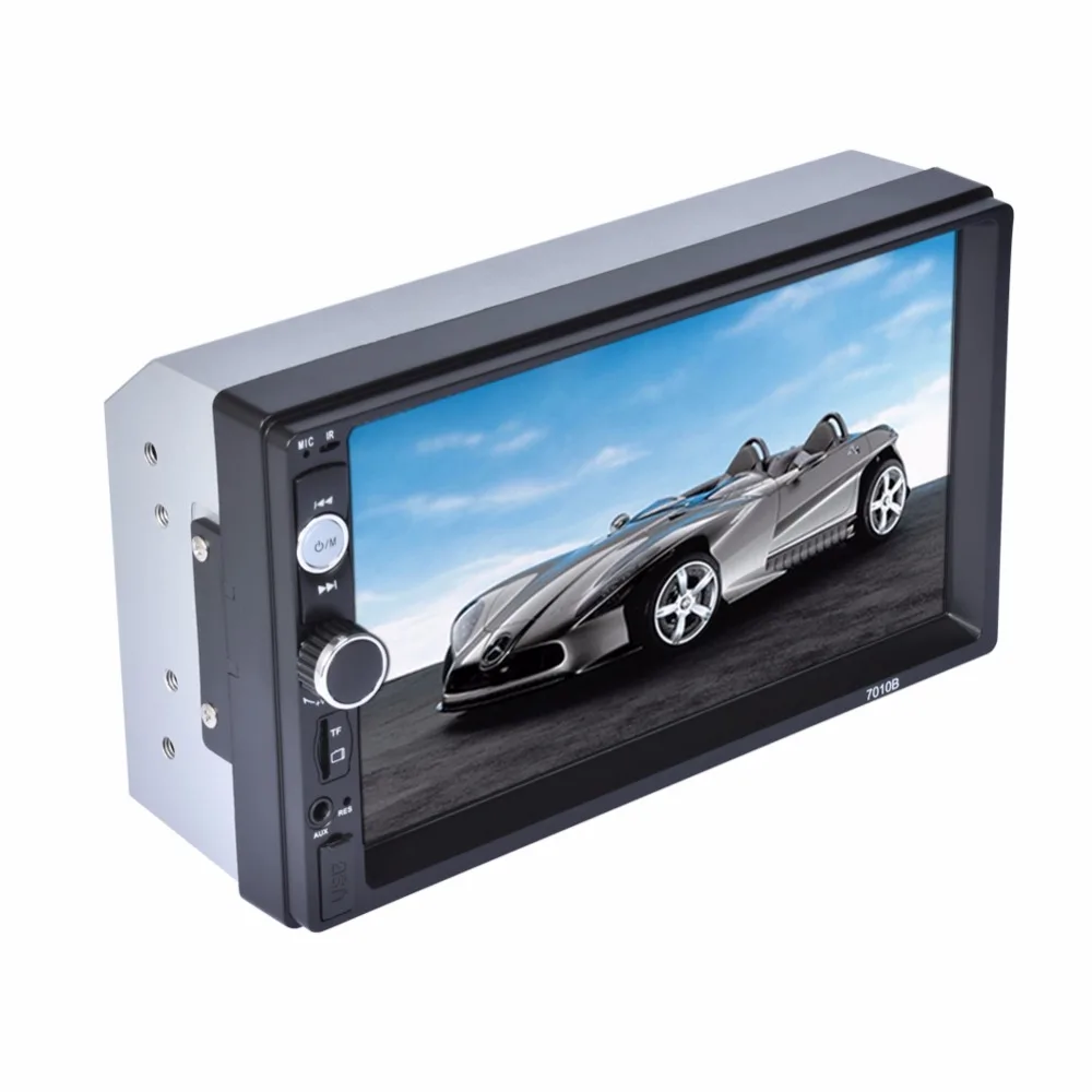 7010B 7 &quotHD автомобильное радио 2 DIN в тире CD DVD плеер с сенсорным экраном Стерео Bluetooth