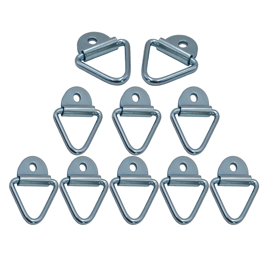 10x Tie-Down Anchors, Bolt-On Cargo Tie Down Flush Mount Rings Eye