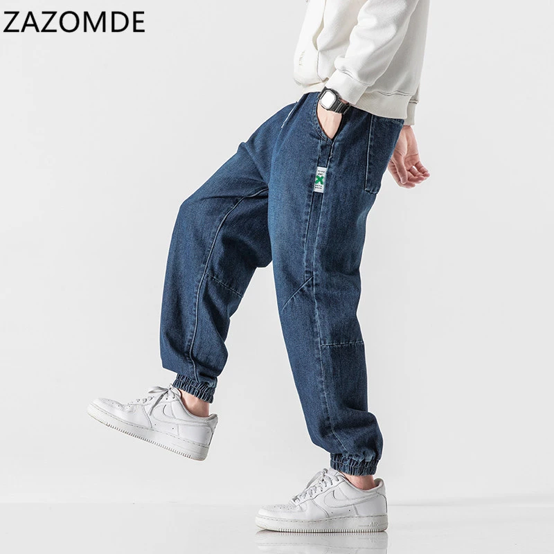 ZAZOMDE Tide Брендовые мужские демисезонные новые молодежные джинсы большого размера