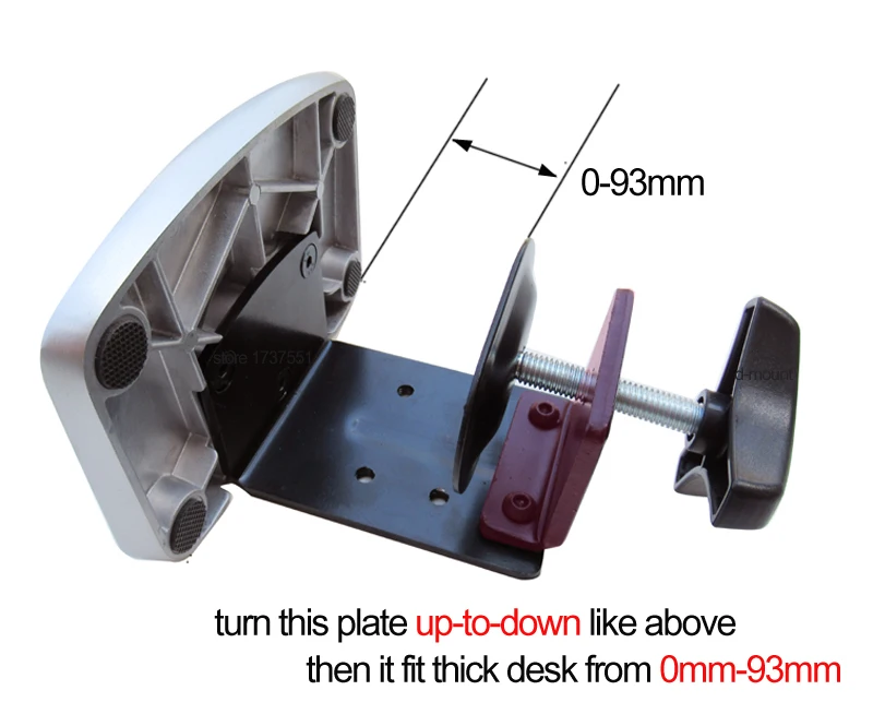 Suporte de Monitor Braço de Mola Suporte de Alumínio Tela Desktop Movimento Completo 17-32 Mecânico Monitor Carregamento 10kgs Dl-8012 Lcd - Image 5