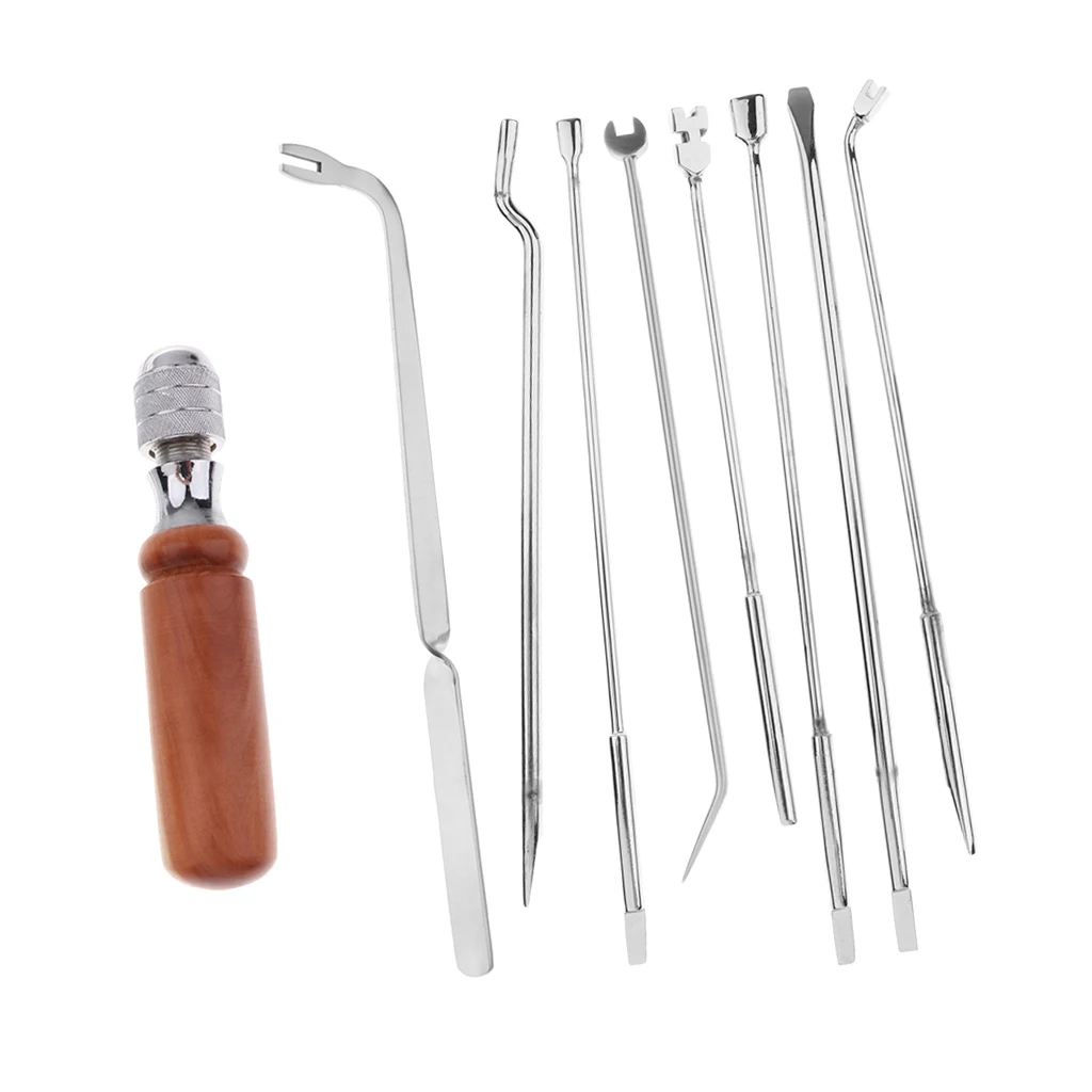 9 Pieces of Set Professional Piano Tuning Tool Kit Piano Maintenance Parts