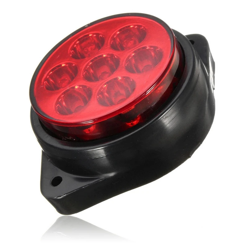 

7LED DC 24V Round Side Marker Light Indicator Light Truck Trailer Side Marker Light