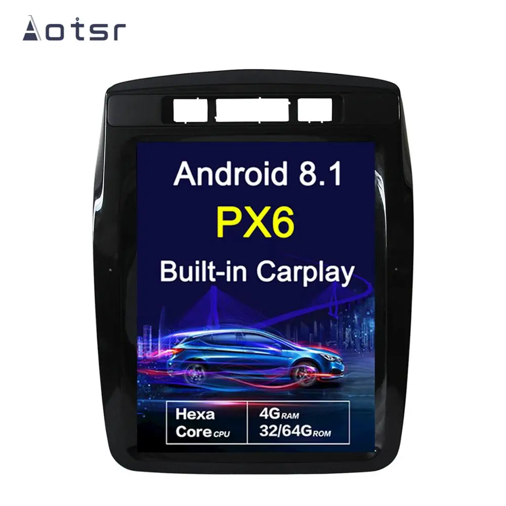 AOTSR Android 8,1 Tesla вертикальный DSP ips HD экран Автомобильный gps навигатор для Volkswagen Touareg 2011+ WiFi мультимедийный проигрыватель аудио