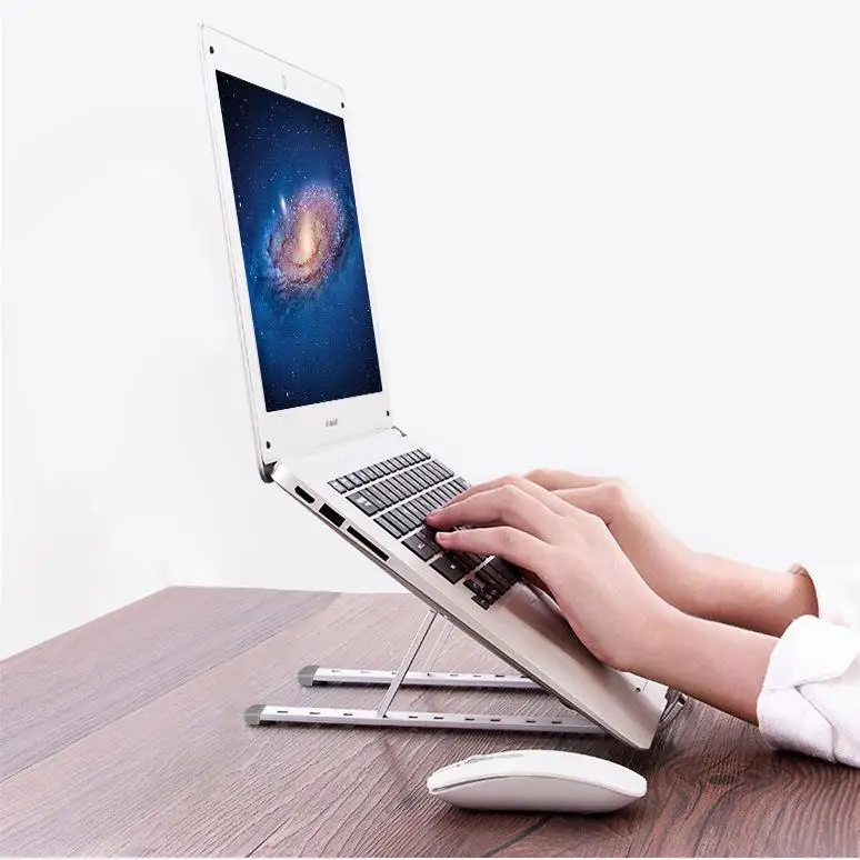 Laptop bracket Portable Adjustable Folding Laptop Stand Aluminum Alloy Laptop Desk Computer Table Stand d29 Laptop bracket Portable Adjustable Folding Laptop Stand Aluminum Alloy Laptop Desk Computer Table Stand d29