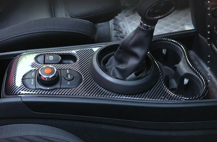 Подходит для MINI Cooper F60 Высокое качество углеродного волокна салона автомобиля панельная Накладка для коробки передач отделка