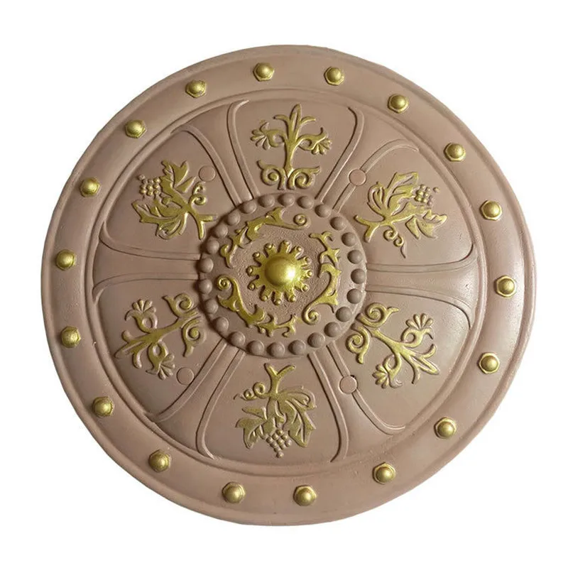 

Shield Decorate Prop Children Toys Weapon Model Pu Chinese Style Royal Family Round Shield Comic Cos Arms Equipment