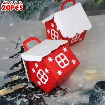 

Candy Box Candy box Red Christmas Xmas House shape Gift bags Kraft Paper