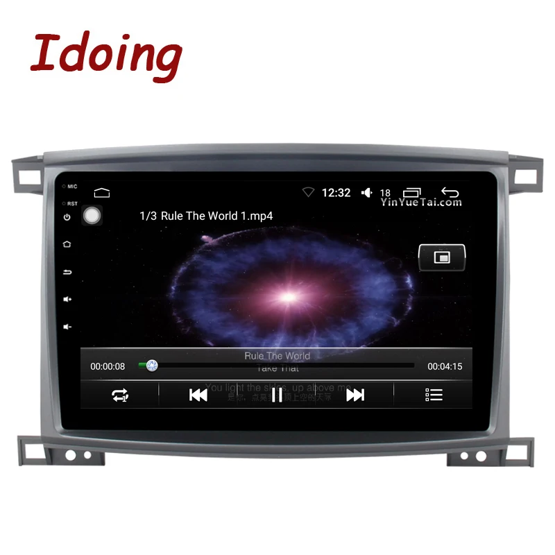 Idoing 10," 4G+ 64G 8 ядерный автомобильный радиоприемник Android 8,1 плеер для Toyota Land Cruiser 100 LC100 Lexus LX470 2005-2007 gps навигация