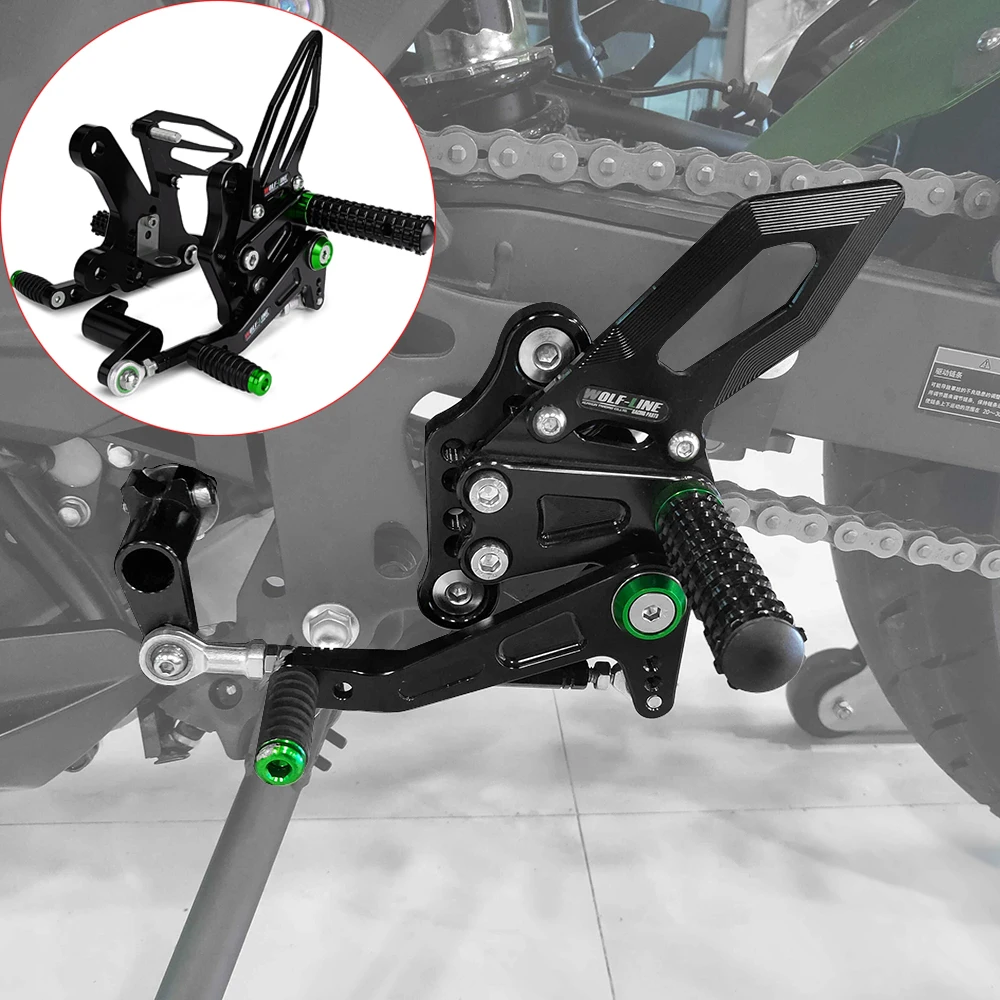 For Kawasaki Ninja 400 250 Z400 2019 2020 2021 Motorcycle Adjustable Rear Set Rearsets Footrest Foot Rests Pegs | Автомобили и