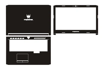 

KH Laptop Sticker Skin Decal Carbon fiber Cover Protector for ACER Predator PH517-61 PH517 17.3"