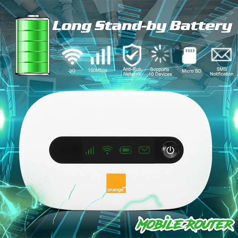 E5220 150 Мбит/с 3G Wifi роутер автомобильный мобильный Wifi точка доступа беспроводной широкополосный Mifi U nlocked модем с слотом для sim-карты