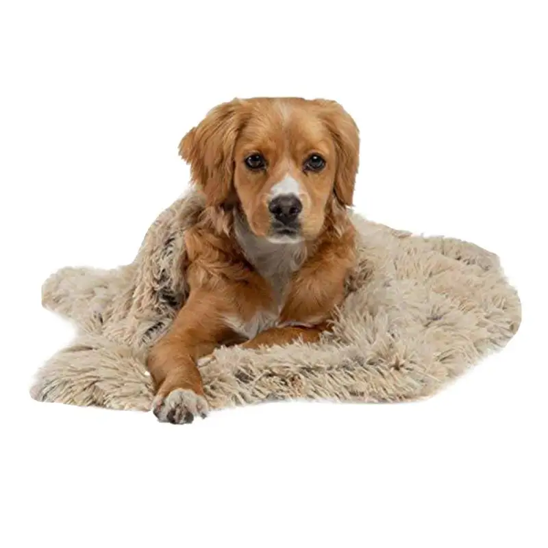 Длинное плюшевое одеяло для кровати для собаки, зимний теплый коврик для сна, одеяло для собак, кошек, плюшевая подушка для дивана, моющийся коврик для домашних животных s m