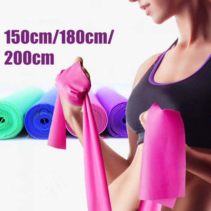 Home Workout Crossfit Rubber Pull Band forHom Yoga Pilates Stretch Resistance Band Elastic Exercise Fitness Assist Band Training