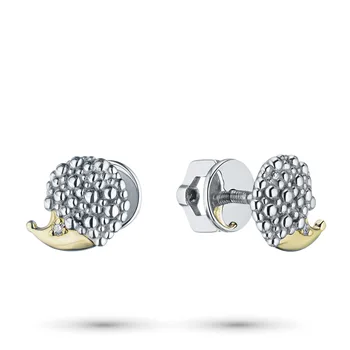 

Pusety of combined gold with a diamond e1001ps04200775