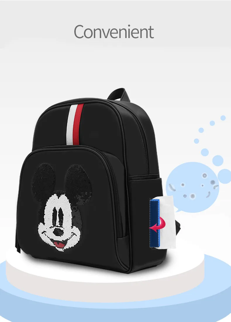 Disney USB нагревательная сумка для подгузников подгузник рюкзак большой емкости для кормления Путешествия Рюкзак Сохранение тепла