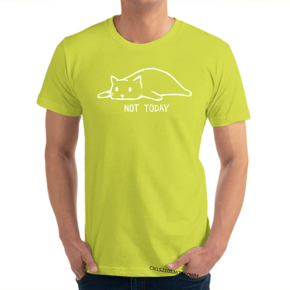  O Neck Tshirts April FOOL DAY T Shirt Short Sleeve Fashion Cotton Fabric Cool Tee-Shirt Summer Men Wholesale not today 124 yellow
