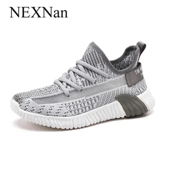 

NEXNan Mesh Children Shoes For Kids Sneakers Boys Casual Shoes Girls Sneakers Lace-up Breathablee Mesh Running Footwear Sport