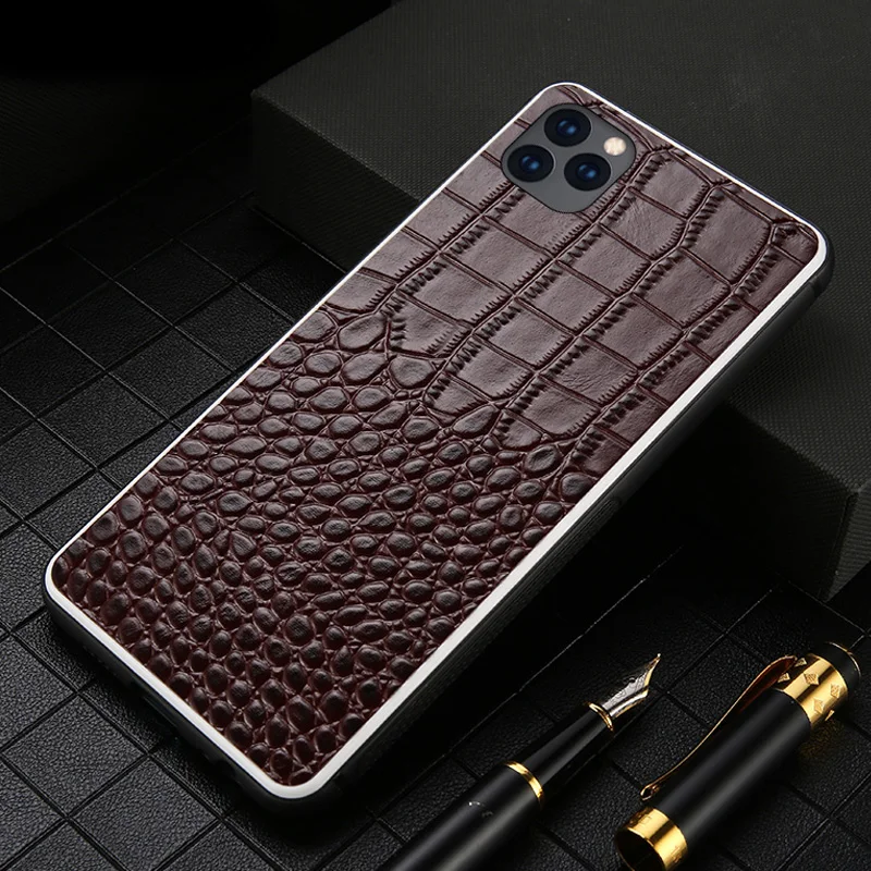 Модный чехол для телефона из натуральной кожи iphone 6 S 7 8 Plus X XR XS MAX 360 полный