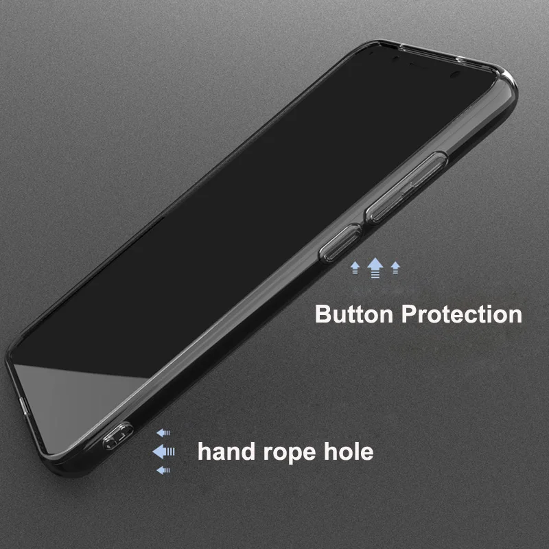Для Asus ROG Phone 2 Чехол Мягкий силиконовый защитный AsusROG Phone 2 II ZS660KL прозрачный ТПУ противоударный чехол для ROG 2 Gaming