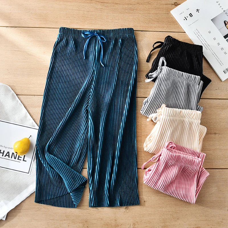 Girls Pants Kids Pants Girls Trousers Summer Children Anti Mosquito Thin Casual Loose Knitted