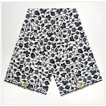 pagne высокого качества батик Вощеная африканская с принтом в ткань поплин голландский блок хлопок 6 ярдов женщина платье ткань V-L 738