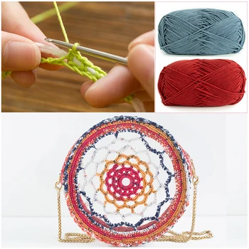 

2020 new Creative LaceHand-woven Storage Bag Decorative Crochet DIY Material Package Accessories1123