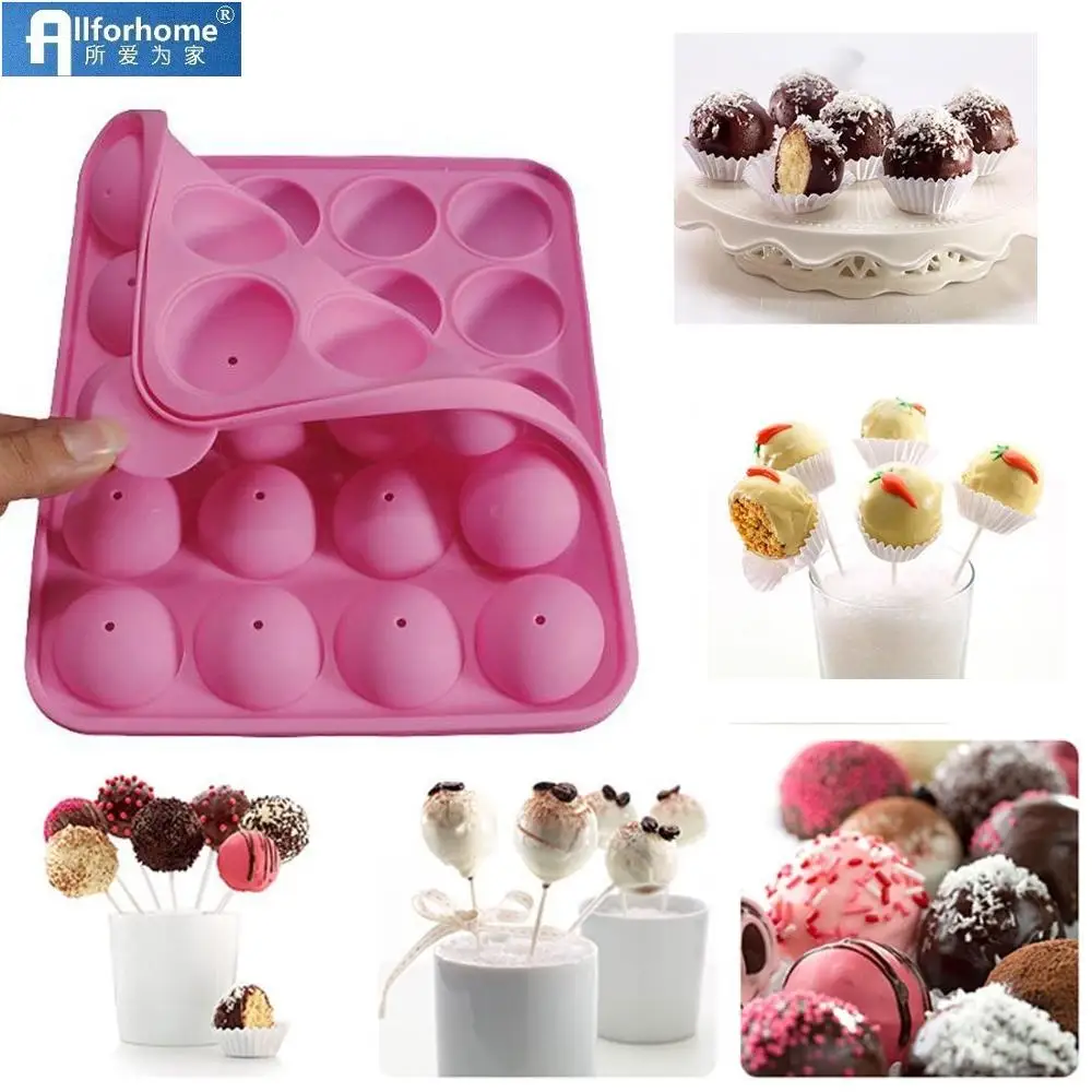 Lollipop Cake 3X Silicone  Chocolate Lolly Baking Fondant Mold Mould Candy 