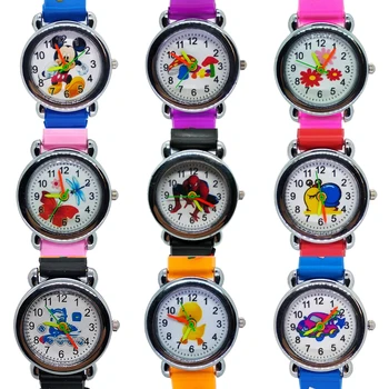 

2020 New Toys Car cartoon pictures Children Watch Silicone Strap Quartz Kids Watches Applicable 2-12 Years Boys Girls Gift Clock