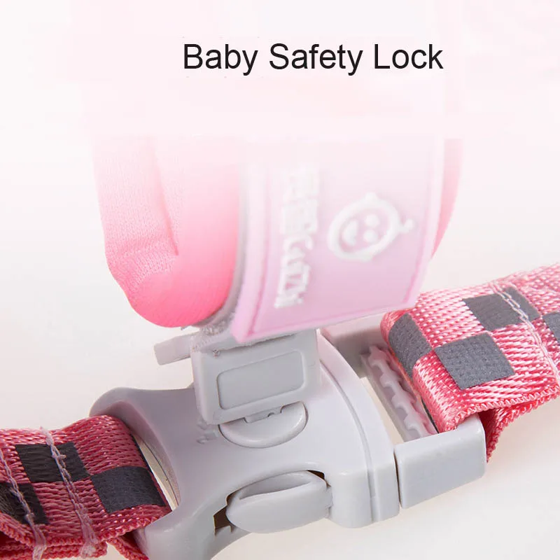 Младенческий анти-потерянный соединитель на запястье Bebe вожжи-ходунки жгут с замком для ключей Детский пояс ремень веревка малыш ходьба браслет