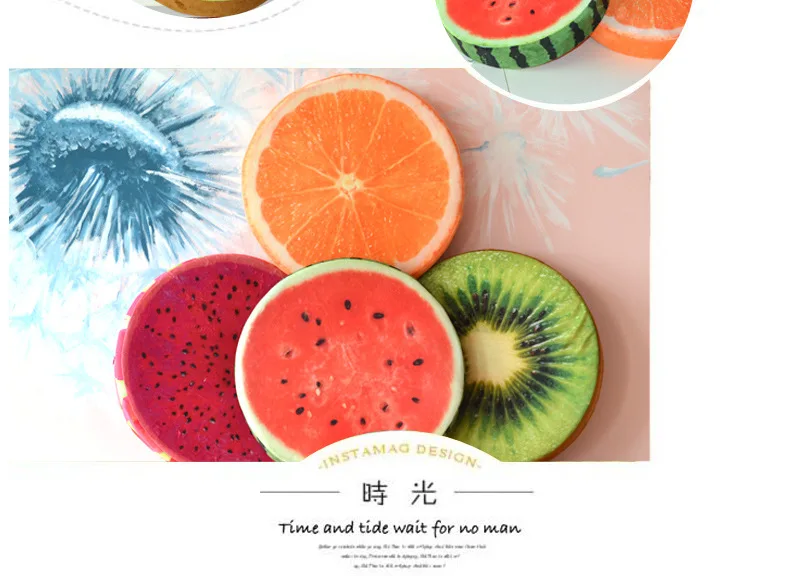 Creative Advertisement Gift Pillow 3D Fruit Model Pattern Seat Cushion Watermelon Cushion Customizable