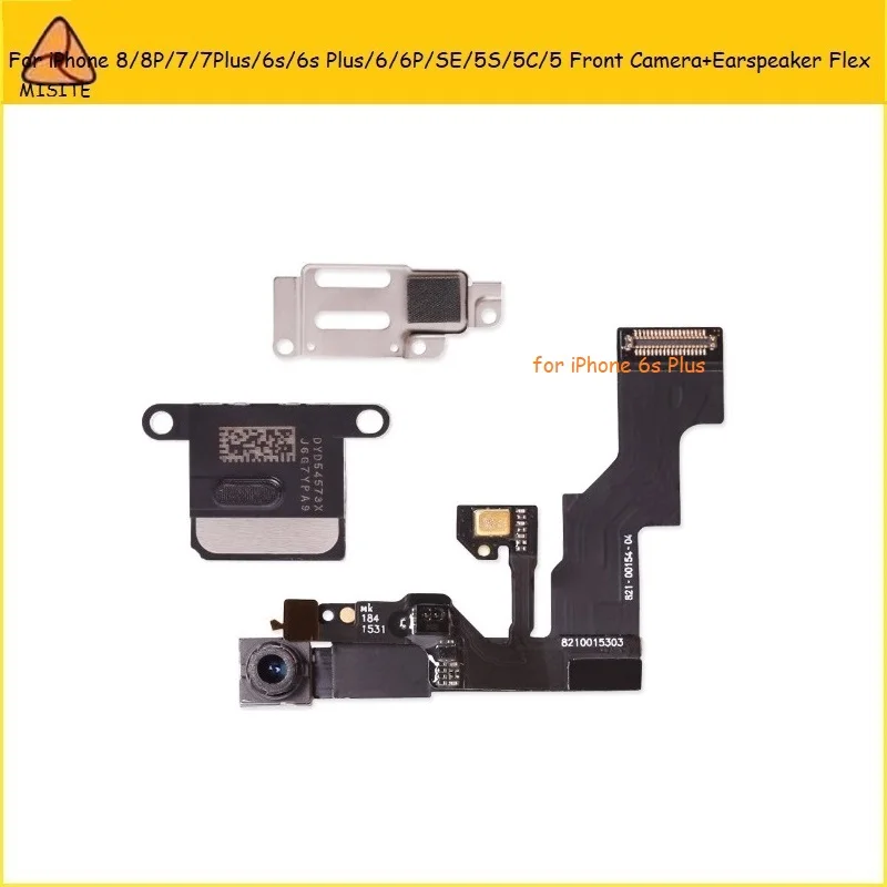 10 шт. протестированная маленькая камера Flex для i Phone 7 8 6s 6 Plus 5S se 5c 5 фронтальная камера датчик приближения Flex+ наушник+ металлический кронштейн