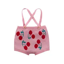 Осенняя одежда для маленьких девочек; вязаные штаны-подтяжки в полоску; Детские модные повседневные штаны; одежда для малышей