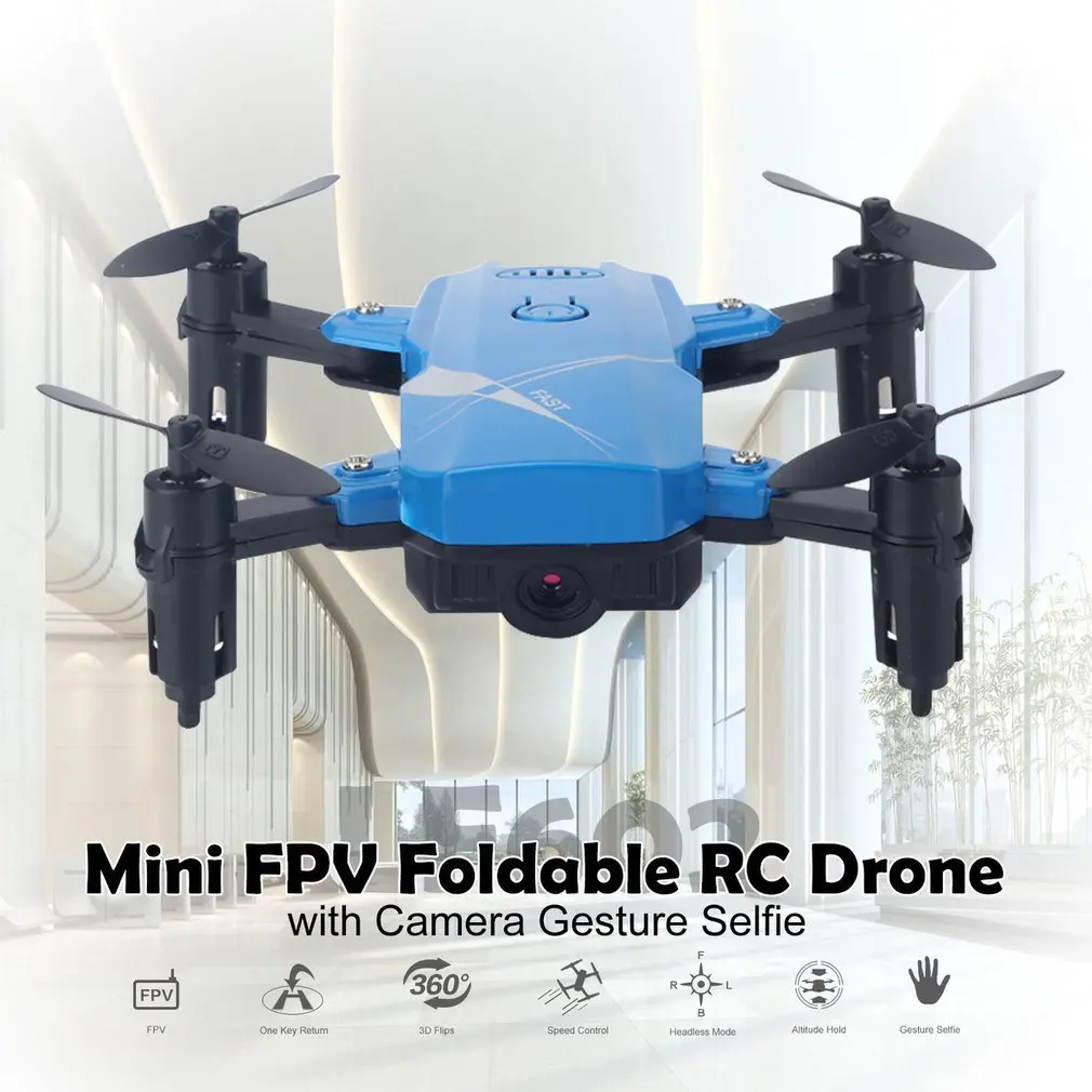 LF602 2,4G wifi FPV мини складной Радиоуправляемый Дрон 2.0MP/0.3MP камера Дрон Безголовый Квадрокоптер фотографии видео передача в реальном времени