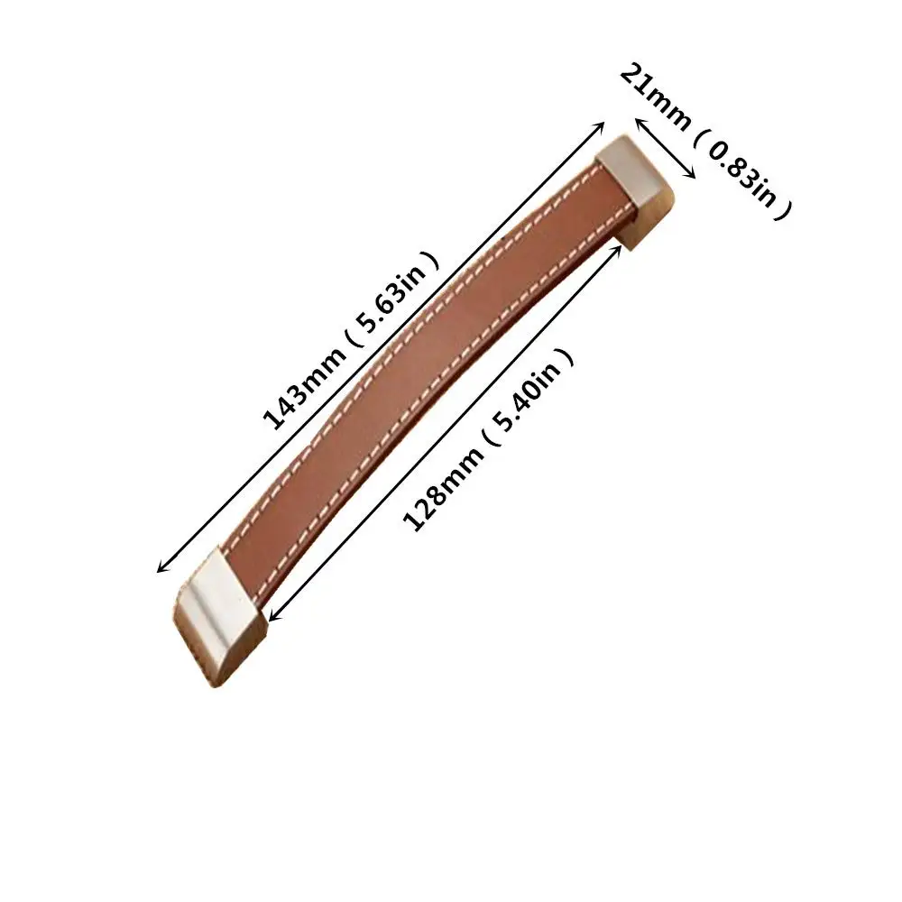 Hole distance 128mm IdealDecor 12x Ретро брелки из кожи PU ручной работы для шкафа в современном стиле ручки комода круглые ручки для ящиков ручка двери кухня ручка - Цвет: Hole distance 128mm