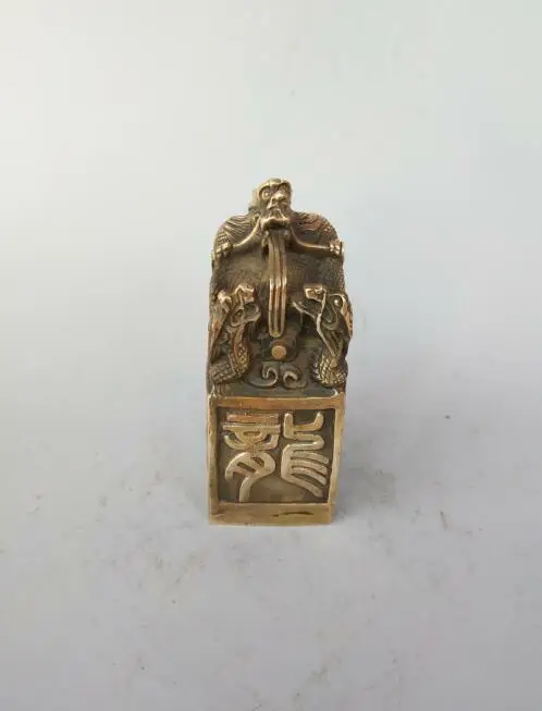 Китайский архицированный чистый латунный уплотнитель из девяти дракона