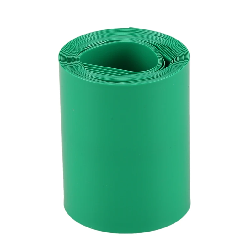 

2M 50mm Dark Green PVC Heat Shrink Tubing Wrap for 2 x 18650 Battery
