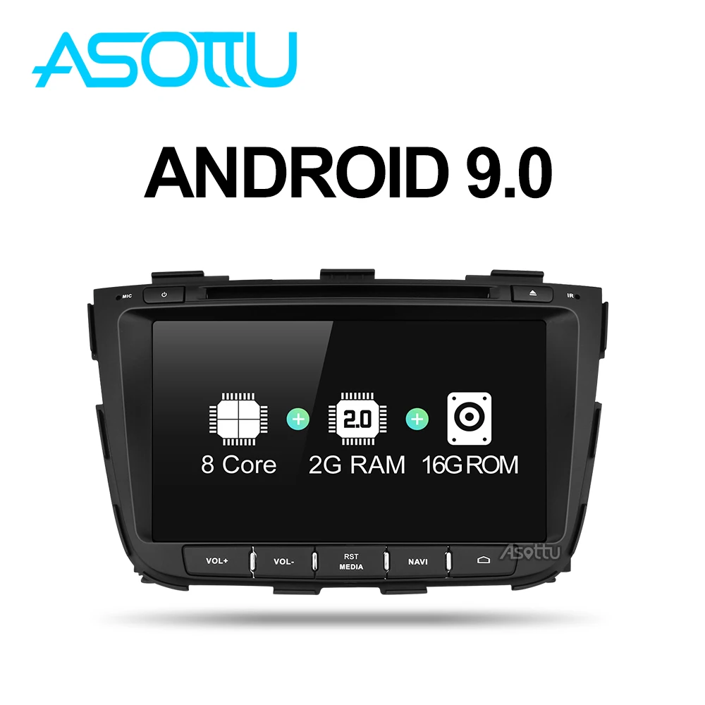 Asottu Z13SLT8060 Android 9 0 Автомобильный gps для kia Sorento 2013 2014 dvd плеер 2 din автомобильный