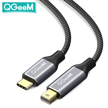 

QGeeM USB Type C 3.1 to Mini DisplayPort Cable DP 4K 60HZ HDTV Converter Adapter for Macbook HuaWei Mate 10 Sansung S8