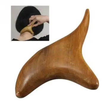 

Hot Solid wood triangle massage Trigeminal scraping lymphatic drainage Neck Shiatsu massager promote blood circulation