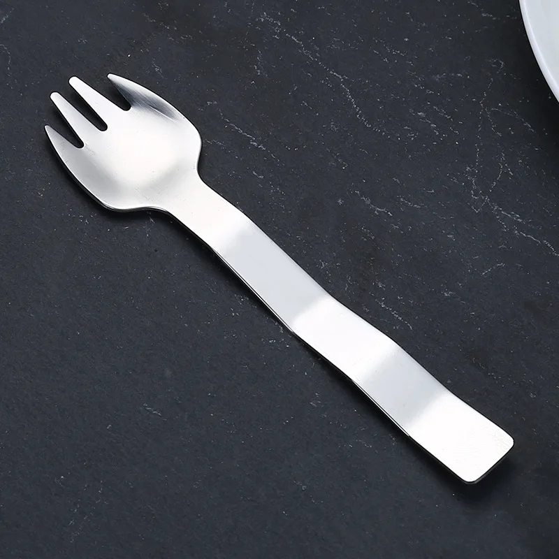fork Набор столовых приборов для вечерние торта из нержавеющей стали нож-Лопатка вилка мороженое Десерт чайная ложка для пикника набор кухонных принадлежностей - Цвет: fork