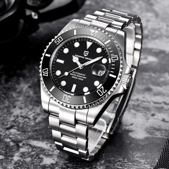 

PAGANI DESIGN Classic Black Automatic Mechanical Watch Men Luxury Business Sport Wristwatch All Steel Waterproof Men Watches