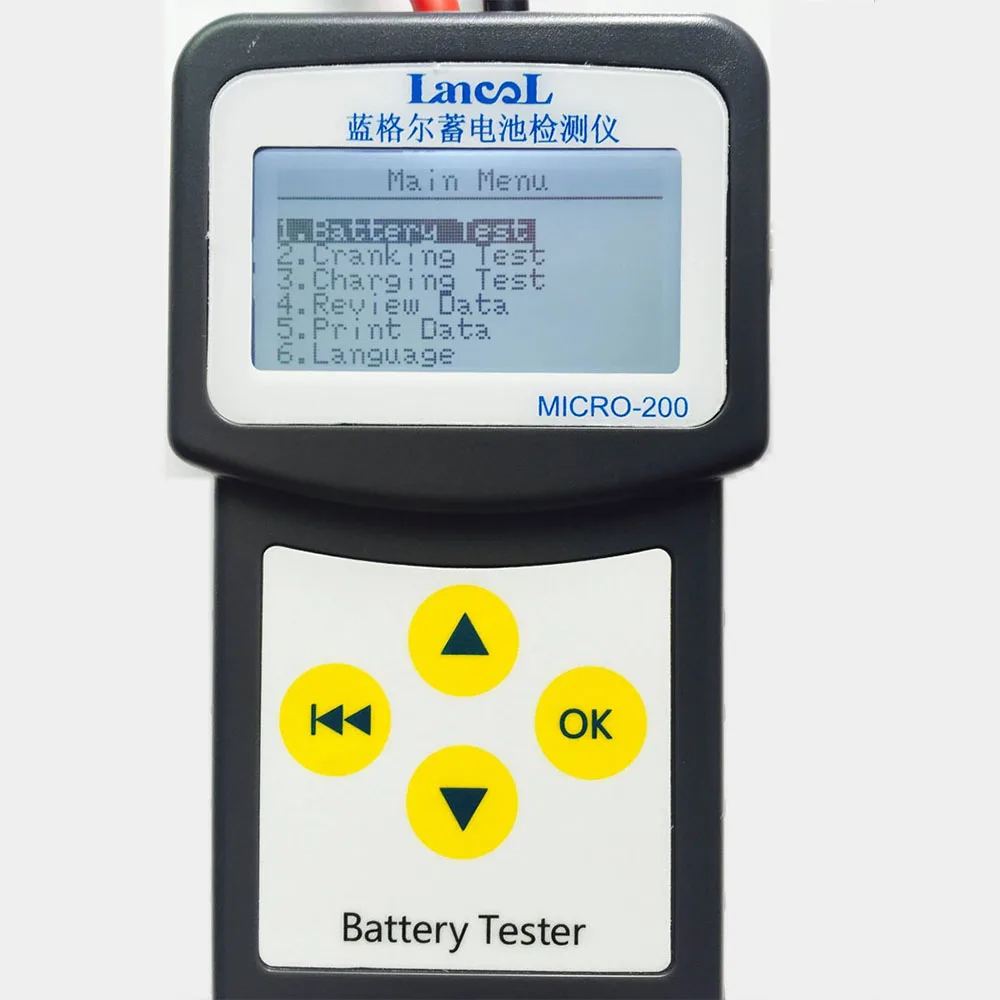 Lancol MICRO 200 автомобиля Батарея Тестер 12 В автомобиль цифровой анализатор 30 200Ah