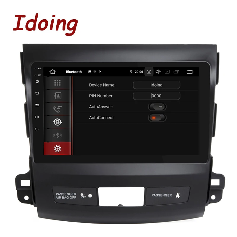 Top Idoing 9"Car PX5 4G+64G 8 Core Android 9.0 Radio Multimedia Player For Mitsubishi Outlander xl 2 2005-2012 GPS Navigation 2.5D 1