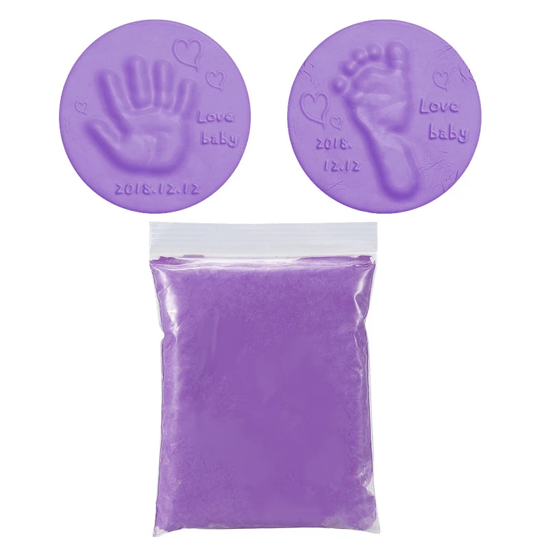 newborn photos Baby Handprint Footprint Air Dry Soft Clay Polymer Hand Foot Inkpad Baby Birth Sign Clay Imprint Casting Plasticine Fingerprint Baby Souvenirs Baby Souvenirs