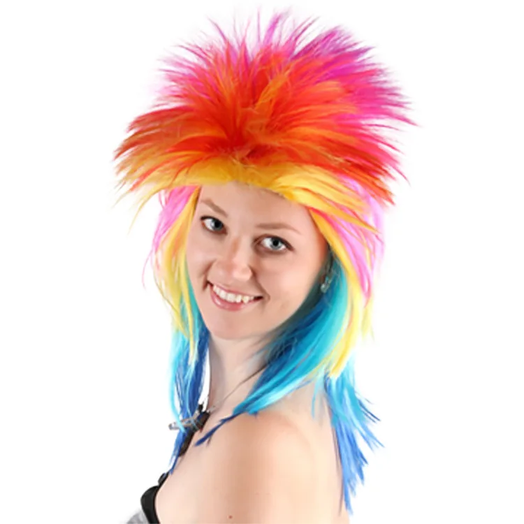 Personality Wig Hedgehog Costume Halloween Cosplay Party Supplies Black Red Colorful Gray Brown | Дом и сад