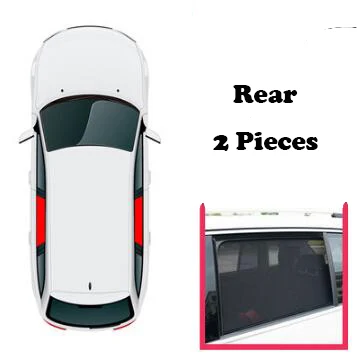 For Volvo XC60 2020 2019 2018 2015 Accessories Magnetic Car Sun shade Mesh Sunshade Side Window Sun Visor Sunscreen Insulation Rear window 2Pcs