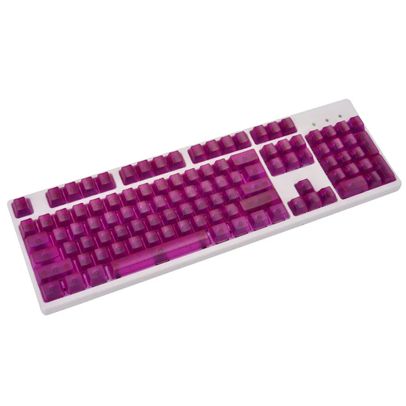 soft keyboard for pc 104 Keys Transparent ABS Keycaps Mechanical Keyboard OEM Profile Non-Engraved Backlight RGB Custom Blank Clear Key cap Mx Switch pc world keyboards Keyboards