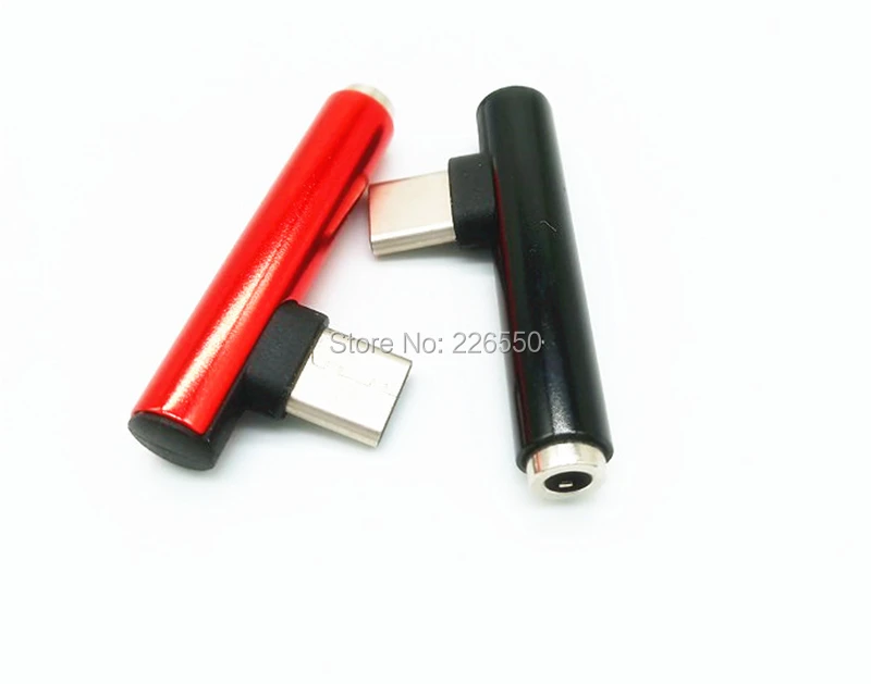 200pcs USB C Type C to 3 5mm Jack AUX Audio Headphone Adapter Splitter Converter Cable for Huawei P20 Mate 20 for Samsung S10